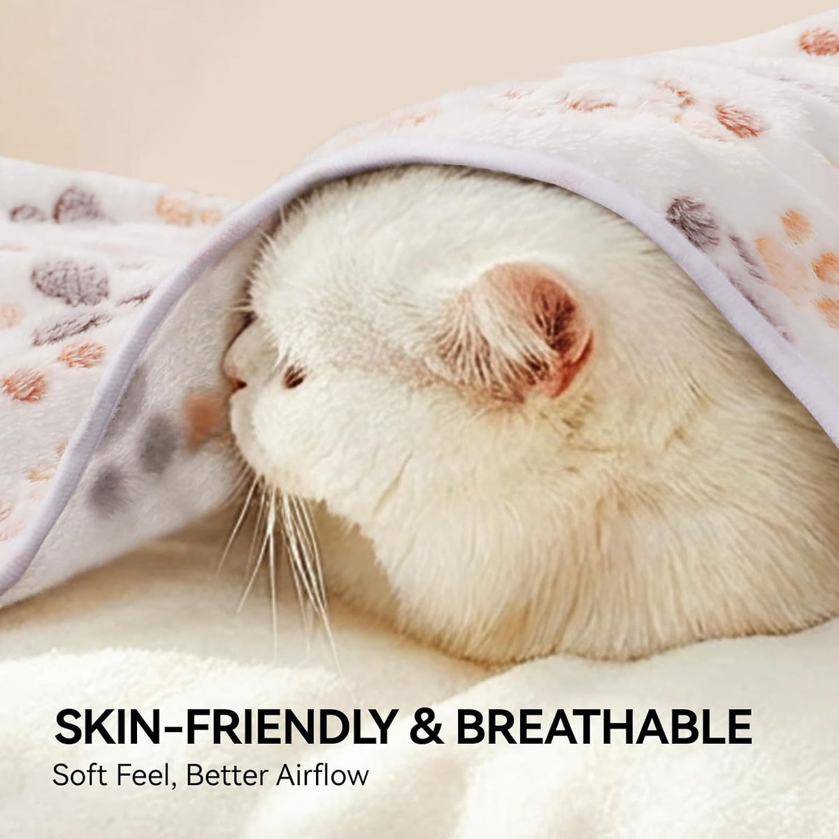 Dog Blankets 3-Pack, Super Soft Fluffy Fleece Pet Throw Warm