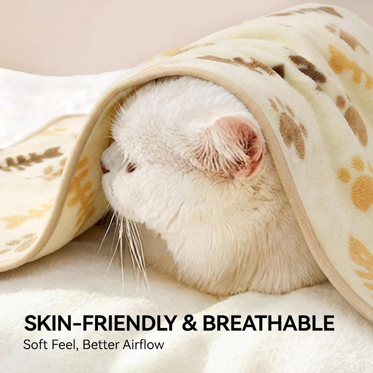 Dog Blankets 3-Pack, Super Soft Fluffy Fleece Pet Throw Warm