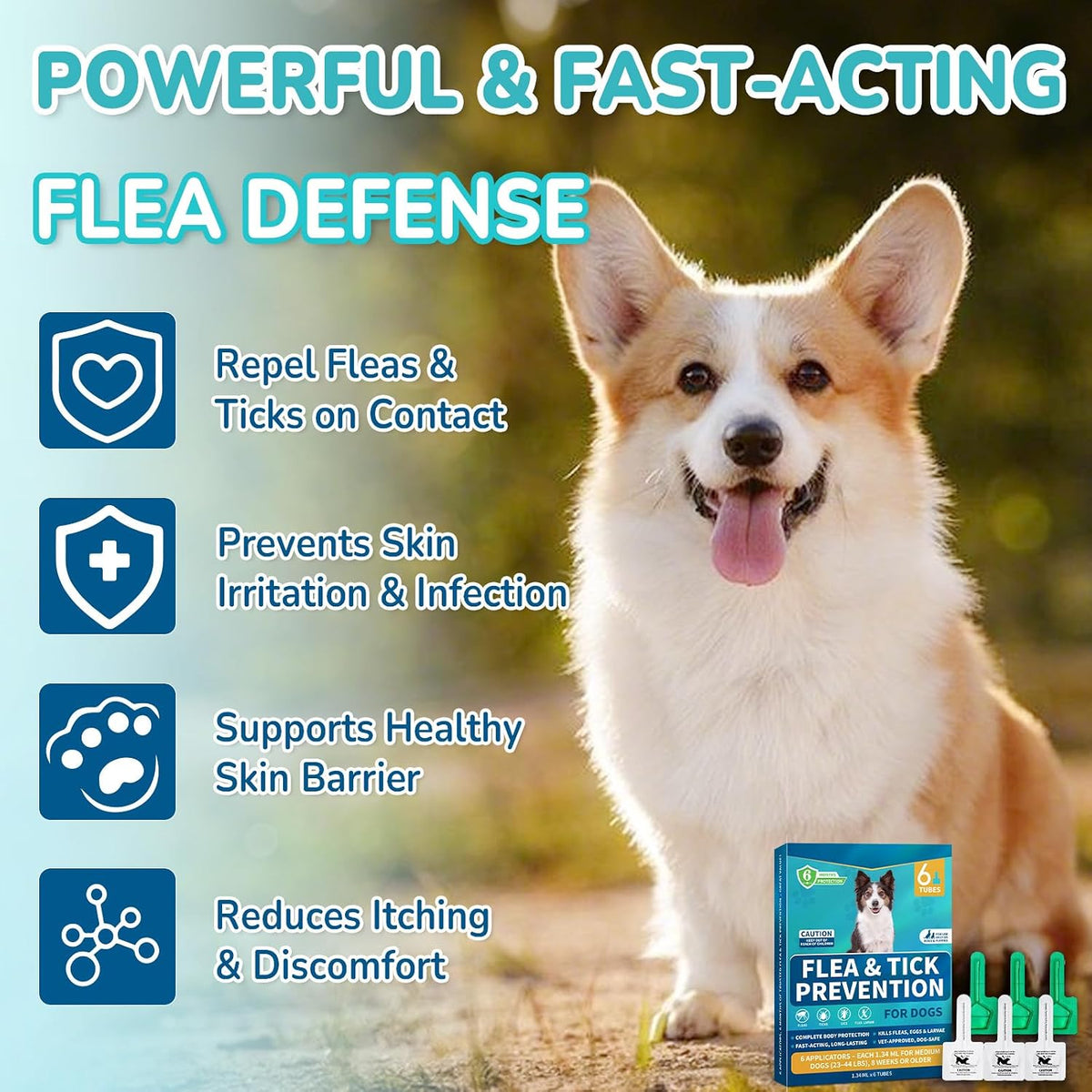 Flea and Tick Prevention for Small Dogs (5 to 22 lbs), Dog Flea Treatment