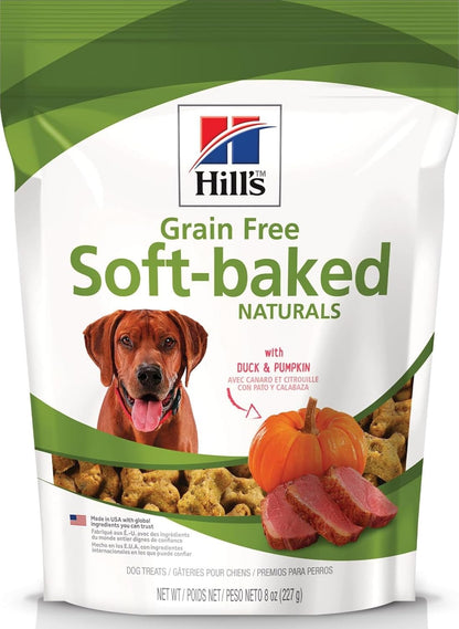 Grain Free Soft-Baked Naturals Dog Treats, Duck & Pumpkin