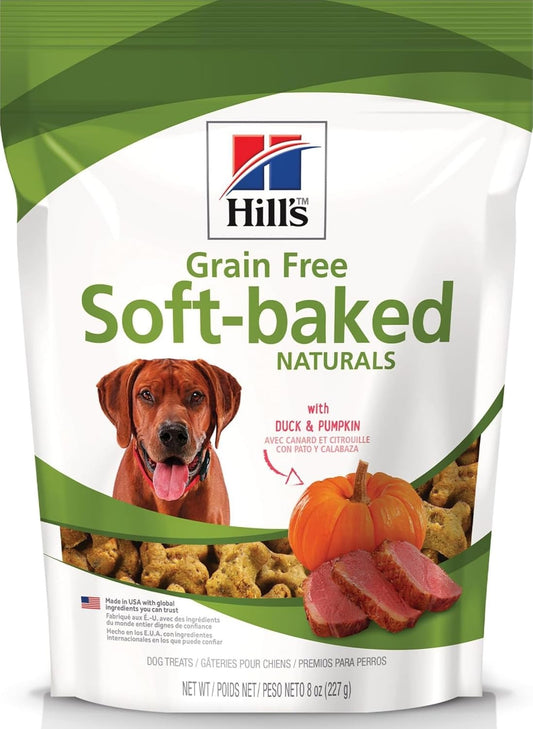 Grain Free Soft-Baked Naturals Dog Treats, Duck & Pumpkin