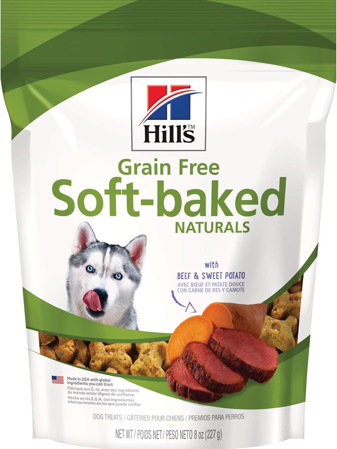 Grain Free Soft-Baked Naturals Dog Treats, Duck & Pumpkin