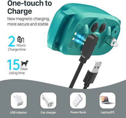 Dog Bark Collar, Rechargeable Smart Collar, Anti Barking Training Collar with 5 Adjustable Sensitivity Beep Vibration, Bark Collar for Large Medium Small Dogs (Black)