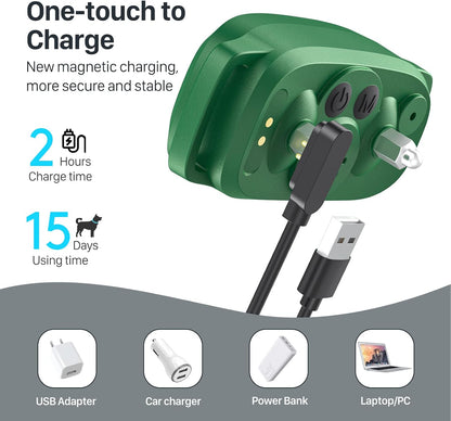 Dog Bark Collar, Rechargeable Smart Collar, Anti Barking Training Collar with 5 Adjustable Sensitivity Beep Vibration, Bark Collar for Large Medium Small Dogs (Black)