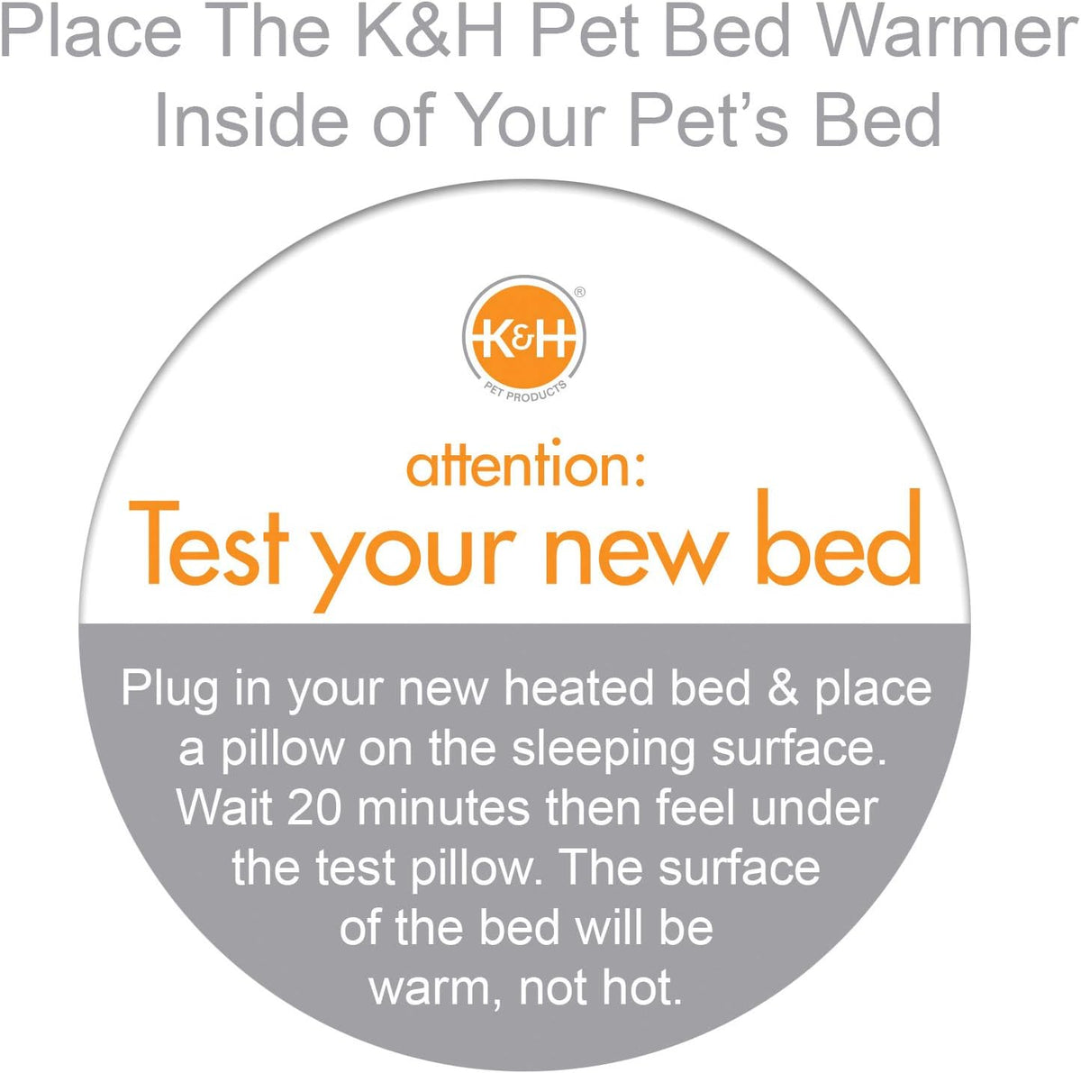 K&H Pet Bed Warmer, Safety Listed, Cat Heating Pad, Small 9x8.5in Tan