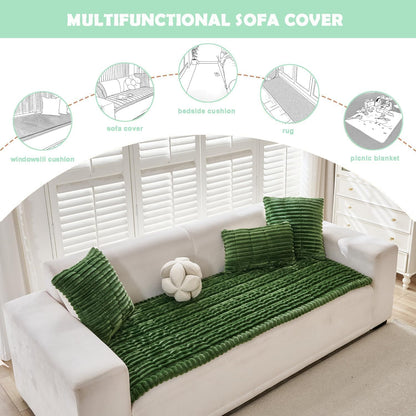ZQFFB Couch Cover for Dogs Washable Non-Slip Pet Friendly Sofa Protector