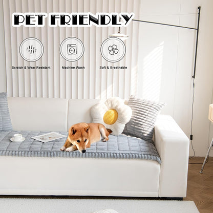 ZQFFB Couch Cover for Dogs Washable Non-Slip Pet Friendly Sofa Protector