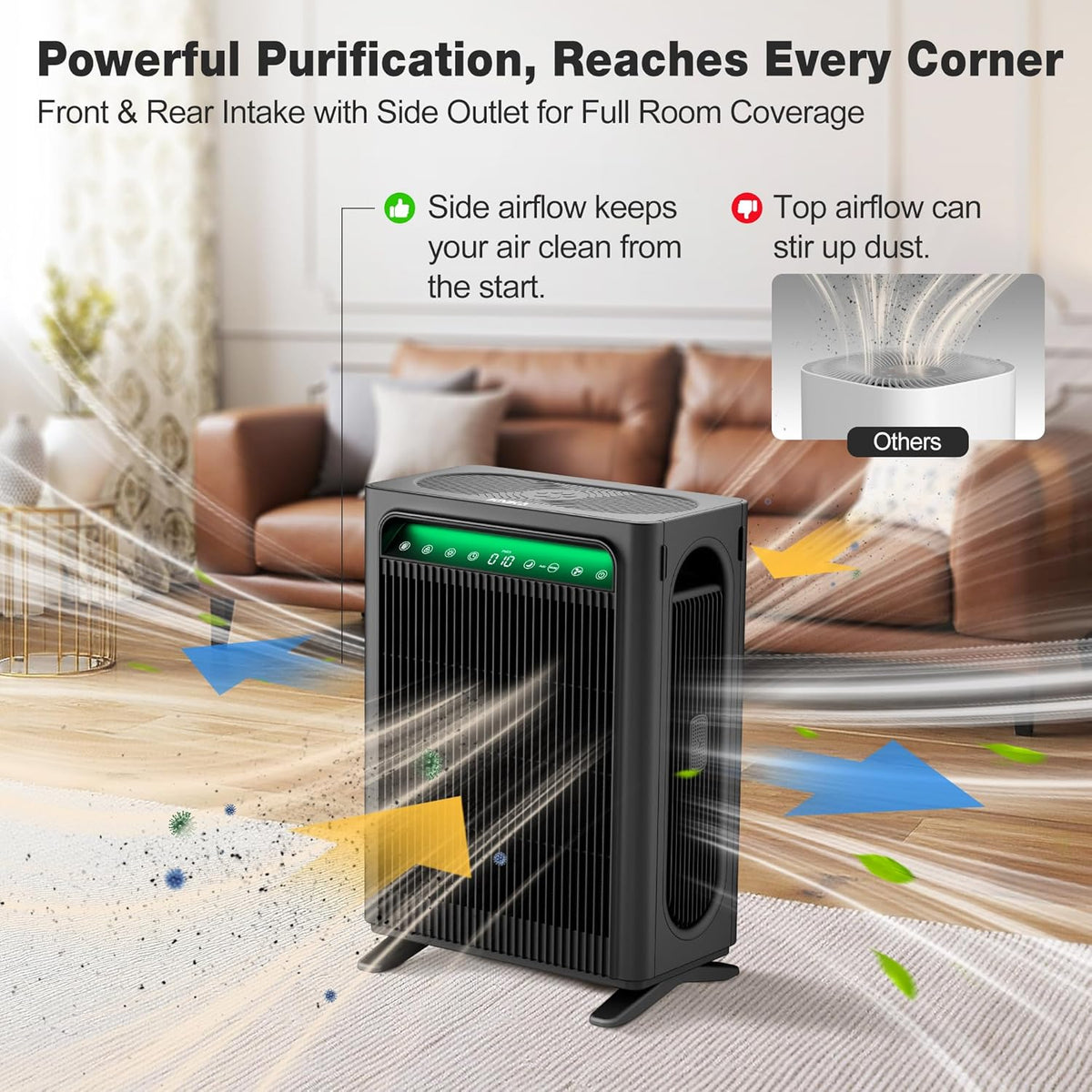 Air Purifiers for Home Bedroom Up to 1,695 Ft² in 1 Hr, APH4000, White
