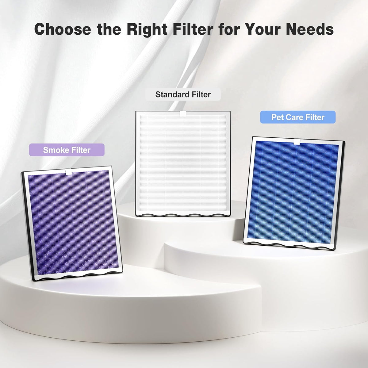 Air Purifiers for Home Bedroom Up to 1,695 Ft² in 1 Hr, APH4000, White