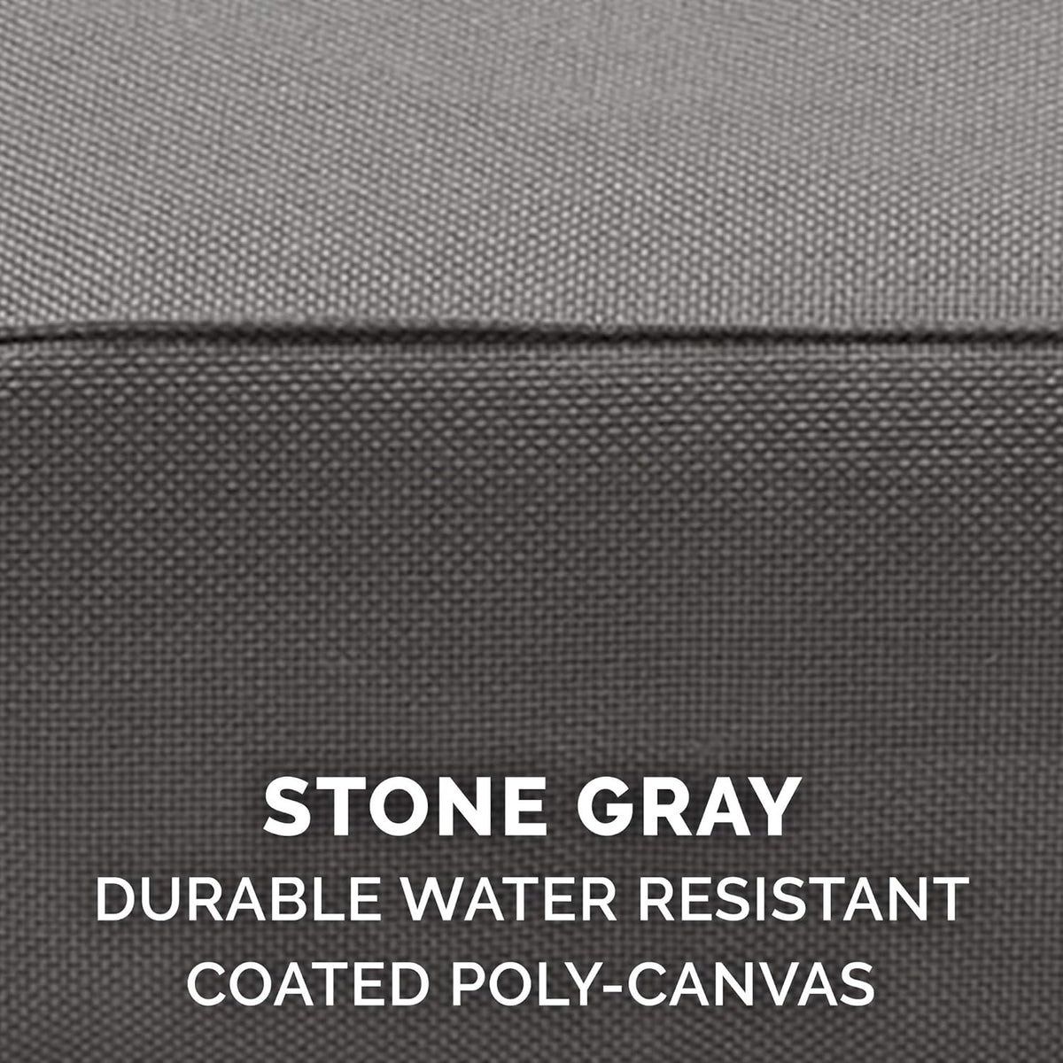 Replacement Dog Bed Cover Water-Resistant Indoor/Outdoor Logo Print Oxford Polycanvas Mattress, Washable - Stone Gray, Medium