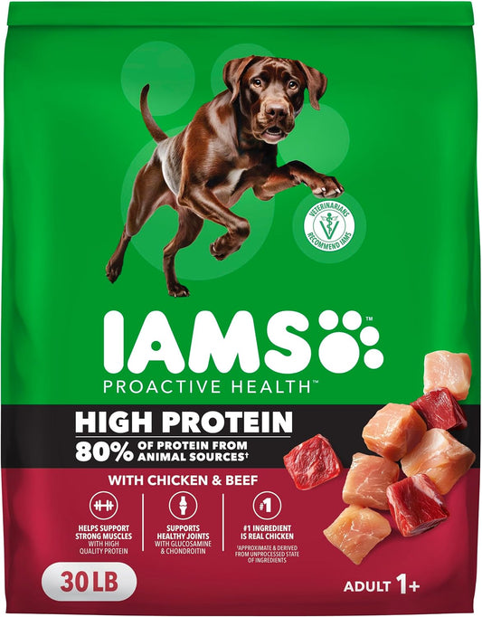 Proactive Health High Protein Dry Dog Food, Chicken & Beef, 30 lb