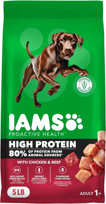 Proactive Health High Protein Dry Dog Food, Chicken & Beef, 30 lb