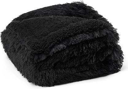 Waterproof Dog Blankets for Large Dogs, Fluffy Faux Fur, 50×60" | Plush Fuzzy Reversible Pet Blankets for Couch and Dog Bed, Soft Calming Throw Cat Blanket Washable, Dog Gift, Tie-dye Grey