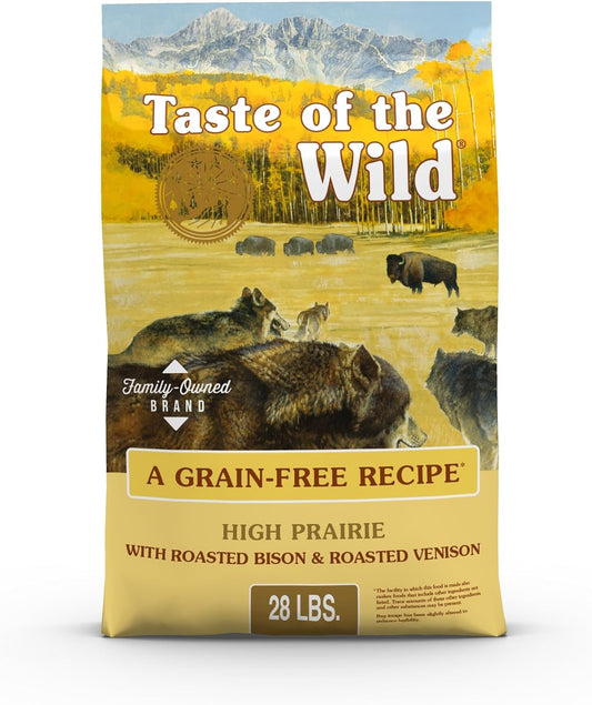 High Prairie Adult Dry Dog Food, Roasted Bison, 28lb