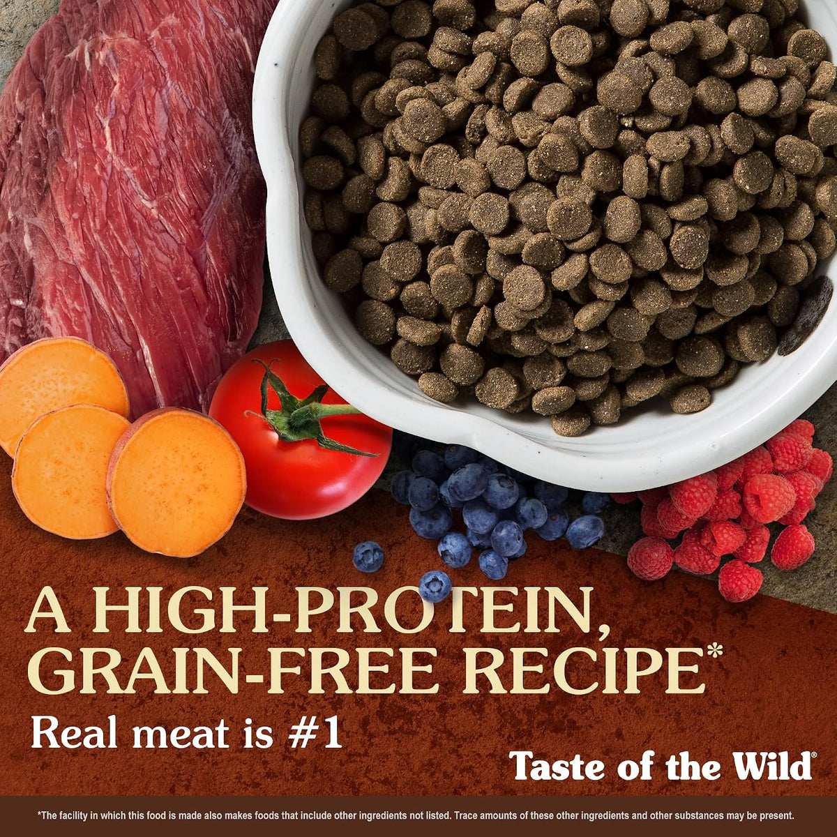 High Prairie Adult Dry Dog Food, Roasted Bison, 28lb
