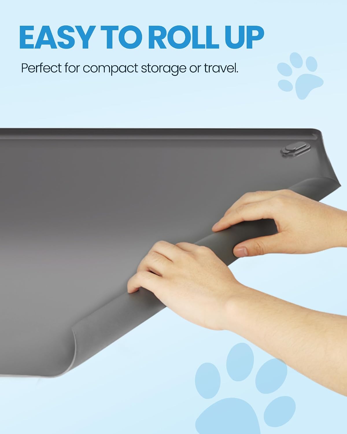Pee Pad Holder for Dogs - 24" x 24" Silicone Puppy Potty Training Tray