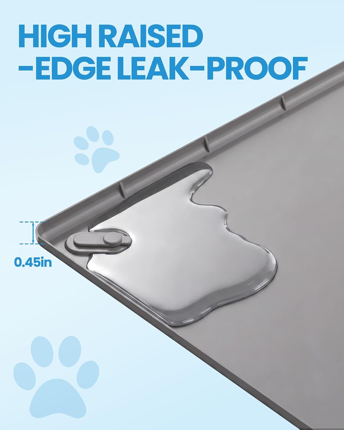 Pee Pad Holder for Dogs - 24" x 24" Silicone Puppy Potty Training Tray