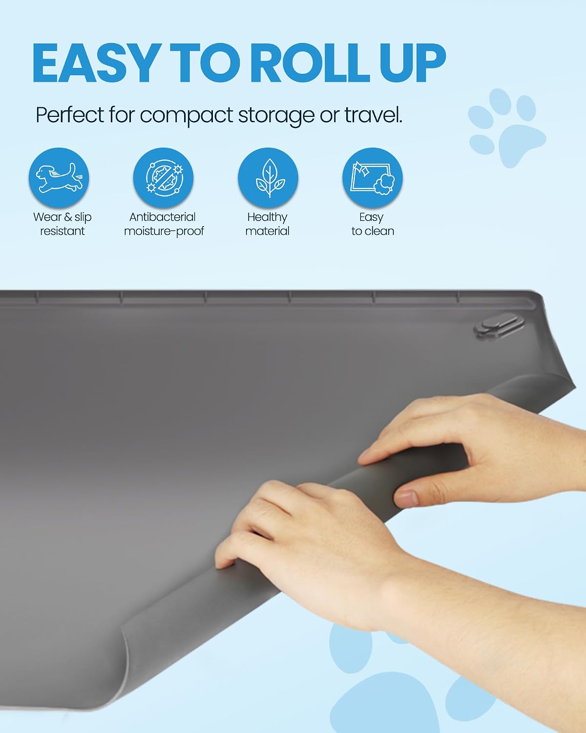 Pee Pad Holder for Dogs - 24" x 24" Silicone Puppy Potty Training Tray
