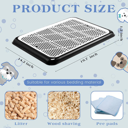 1 Pcs Dog Pee Pad Holder Potty Tray Portable Dog Litter Box Toilet Training for Small Medium Large Pet Puppy Indoor Outdoor