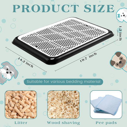 1 Pcs Dog Pee Pad Holder Potty Tray Portable Dog Litter Box Toilet Training for Small Medium Large Pet Puppy Indoor Outdoor