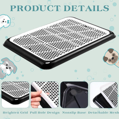 1 Pcs Dog Pee Pad Holder Potty Tray Portable Dog Litter Box Toilet Training for Small Medium Large Pet Puppy Indoor Outdoor