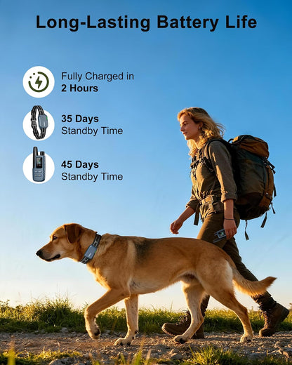Dog Shock Collar - 4500FT Dog Training Collar with Remote for 10-120lbs Dog