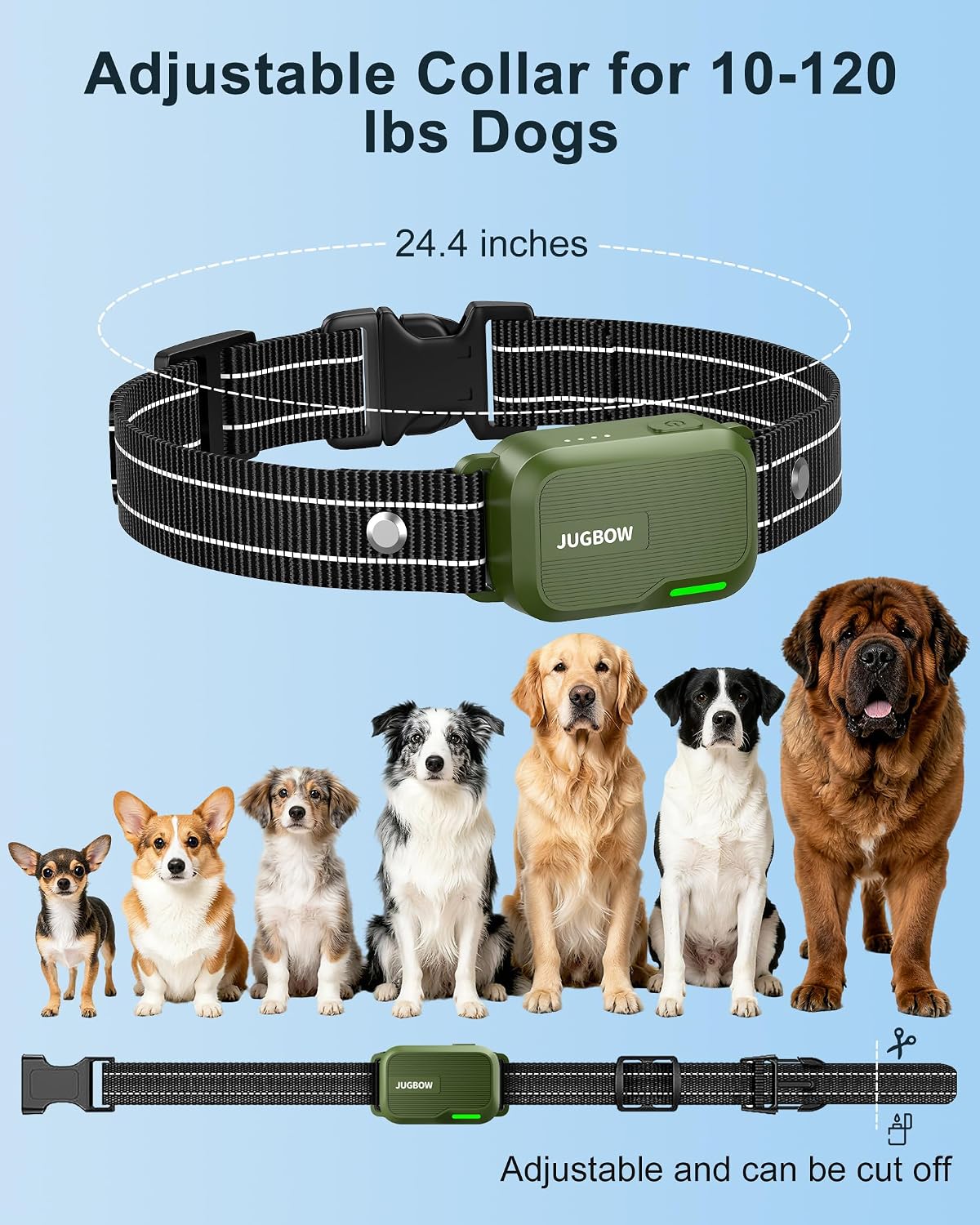 Dog Shock Collar - 4500FT Dog Training Collar with Remote for 10-120lbs Dog