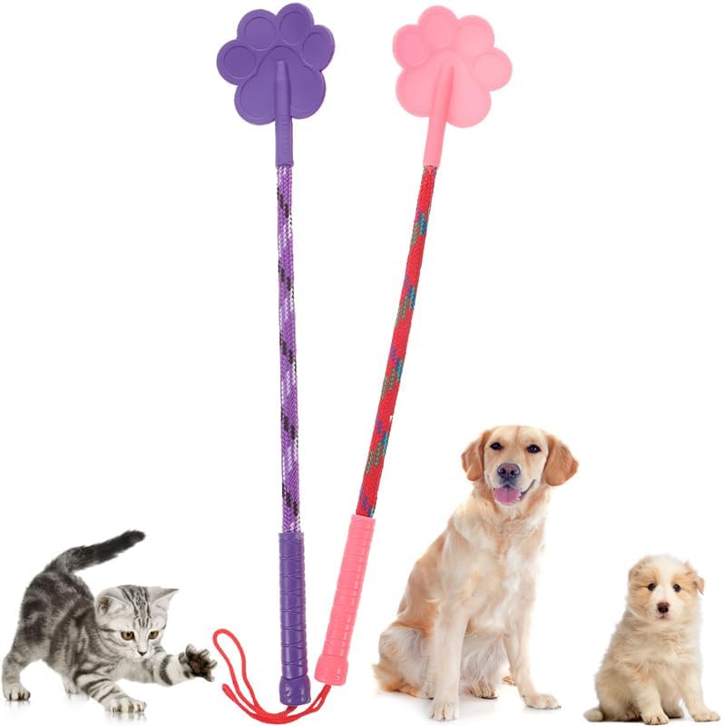 2 pcs Dog Training Paw Shape Flexible Pet Training Tool for Puppy Obedience Behavior Correction Lure Play Lightweight No Hurt Pet Accessory