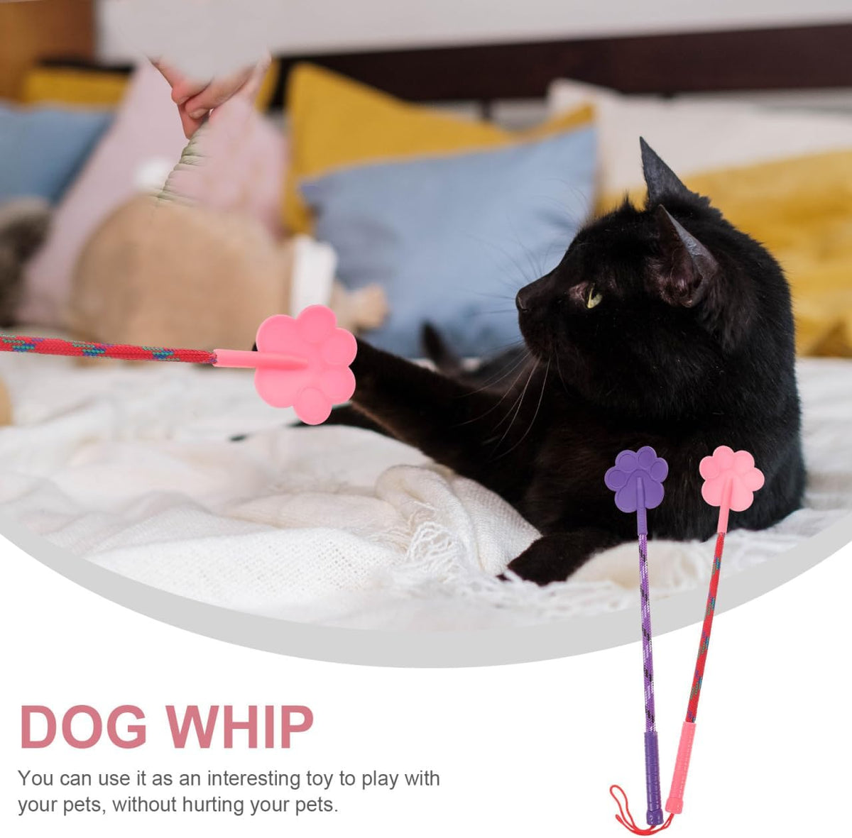 2 pcs Dog Training Paw Shape Flexible Pet Training Tool for Puppy Obedience Behavior Correction Lure Play Lightweight No Hurt Pet Accessory
