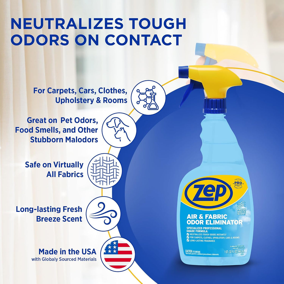 ZUAIR32 Air and Fabric Odor Eliminator 32 oz