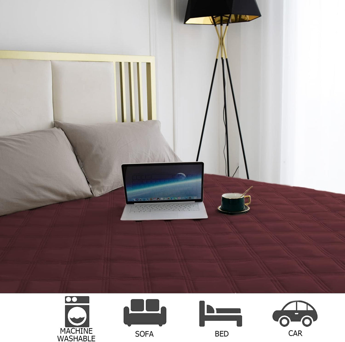 Waterproof Dog Bed Cover Pet Blanket with Anti-Slip Back for Furniture Bed Couch Sofa