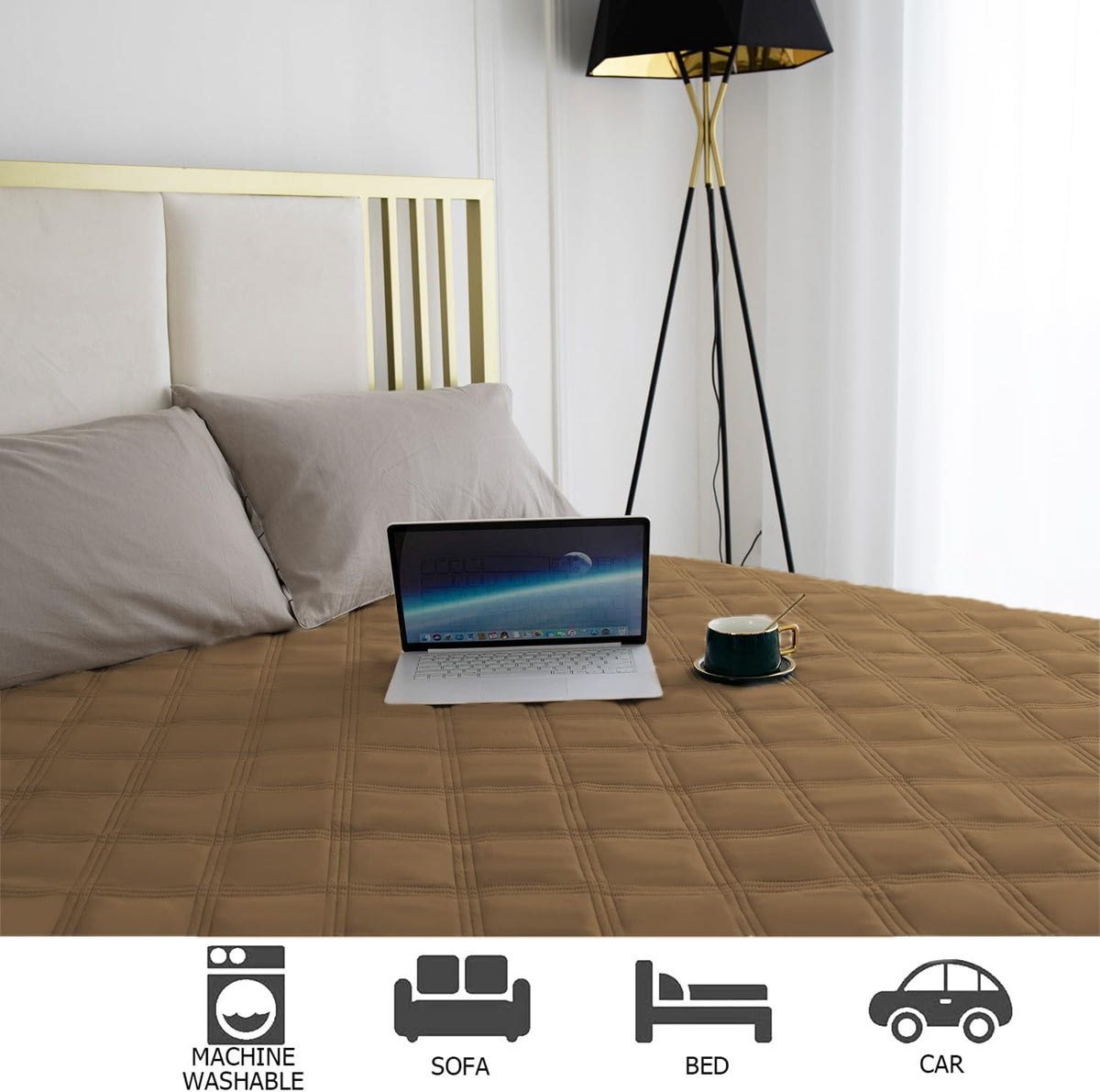 Waterproof Dog Bed Cover Pet Blanket with Anti-Slip Back for Furniture Bed Couch Sofa