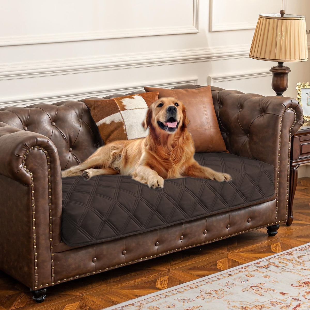 Waterproof Dog Bed Cover Pet Blanket with Anti-Slip Back for Furniture Bed Couch Sofa