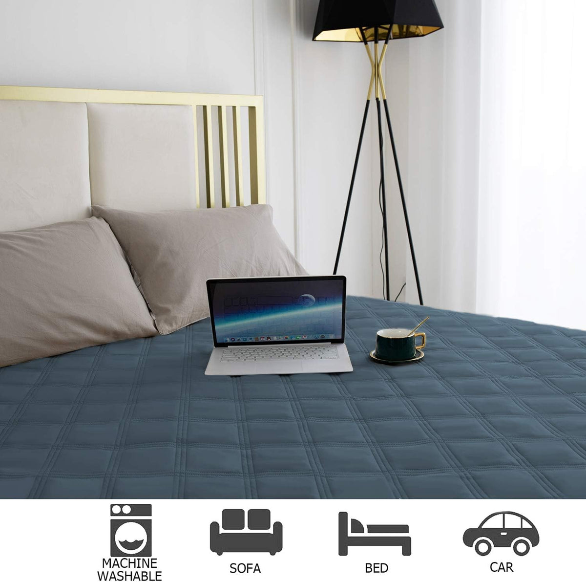 Waterproof Dog Bed Cover Pet Blanket with Anti-Slip Back for Furniture Bed Couch Sofa
