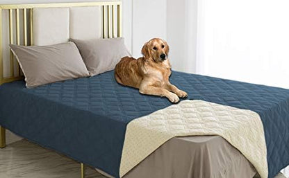 Waterproof Dog Bed Cover Pet Blanket with Anti-Slip Back for Furniture Bed Couch Sofa