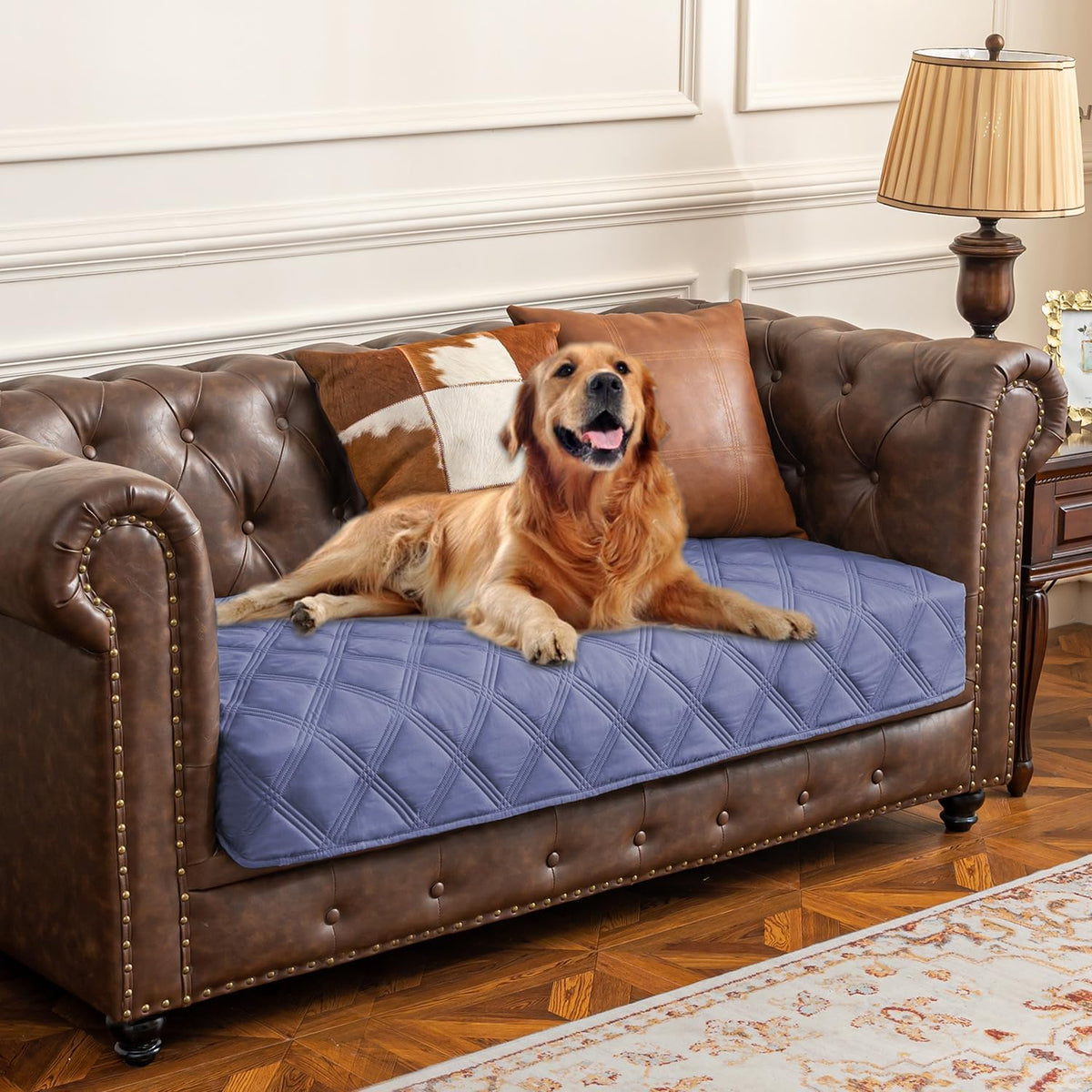 Waterproof Dog Bed Cover Pet Blanket with Anti-Slip Back for Furniture Bed Couch Sofa