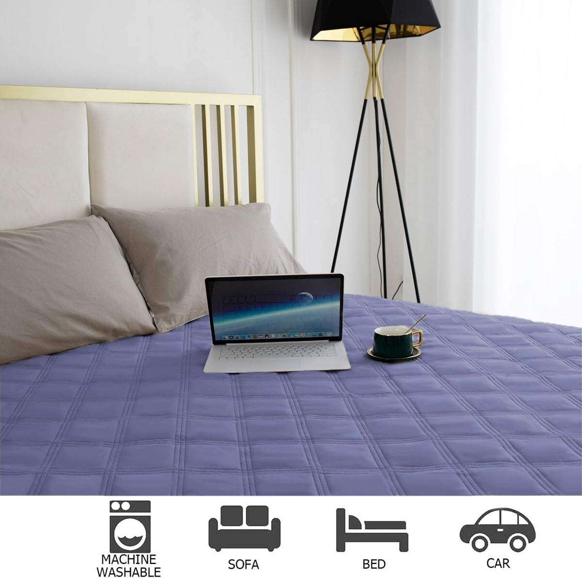 Waterproof Dog Bed Cover Pet Blanket with Anti-Slip Back for Furniture Bed Couch Sofa