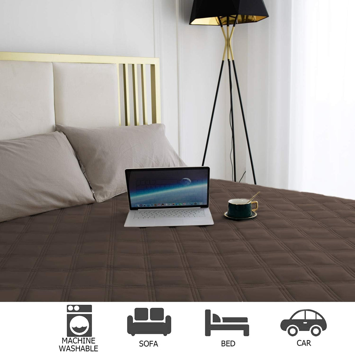 Waterproof Dog Bed Cover Pet Blanket with Anti-Slip Back for Furniture Bed Couch Sofa