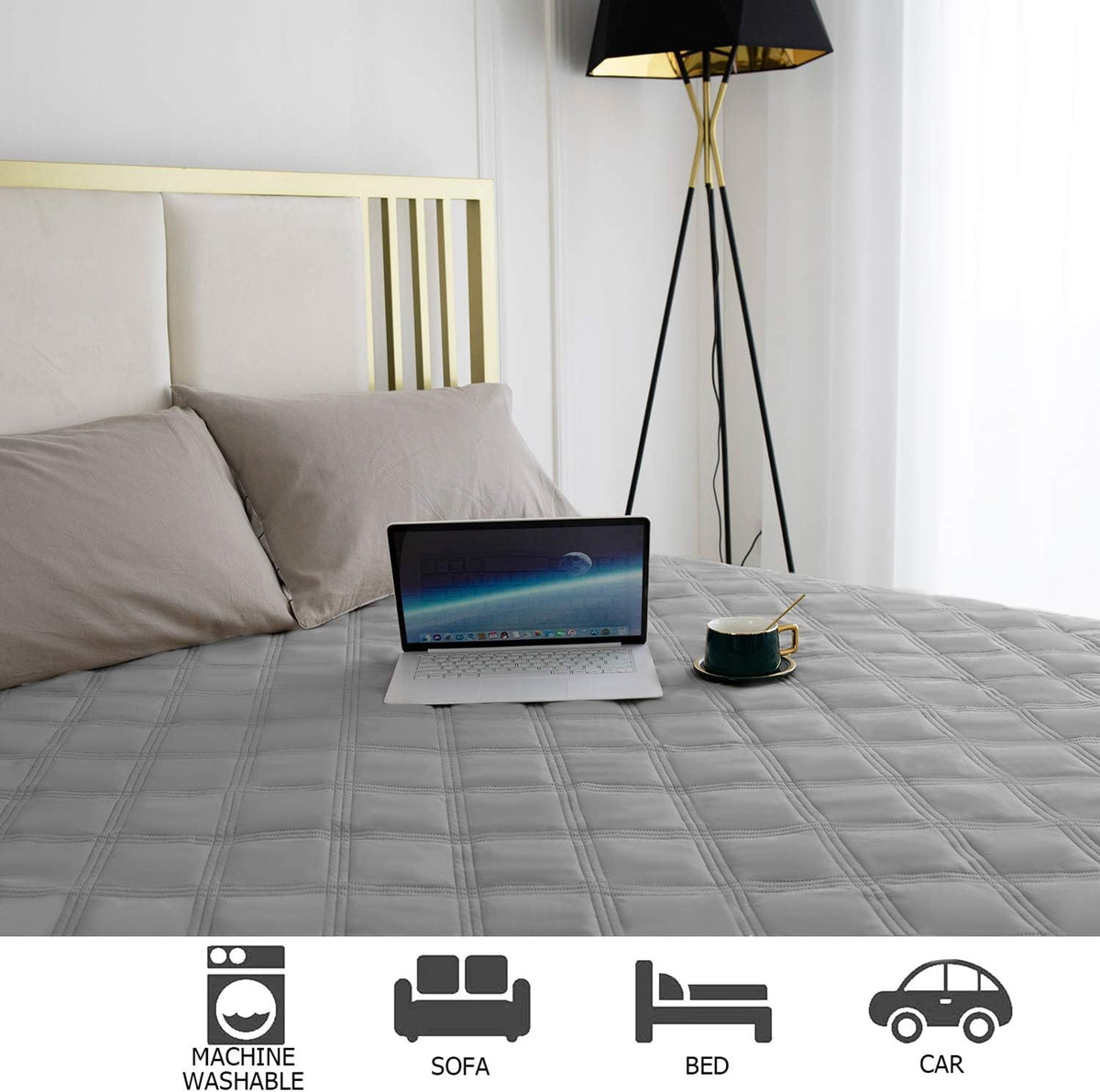 Waterproof Dog Bed Cover Pet Blanket with Anti-Slip Back for Furniture Bed Couch Sofa