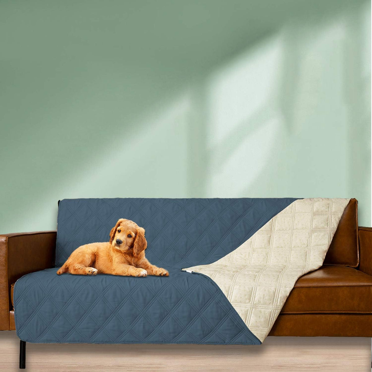 Waterproof Dog Bed Cover Pet Blanket with Anti-Slip Back for Furniture Bed Couch Sofa