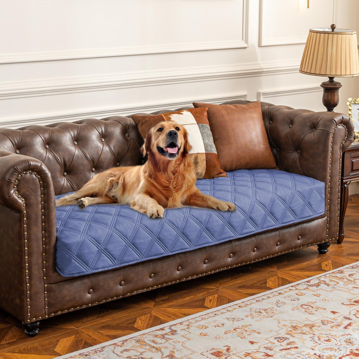 Waterproof Dog Bed Cover Pet Blanket with Anti-Slip Back for Furniture Bed Couch Sofa