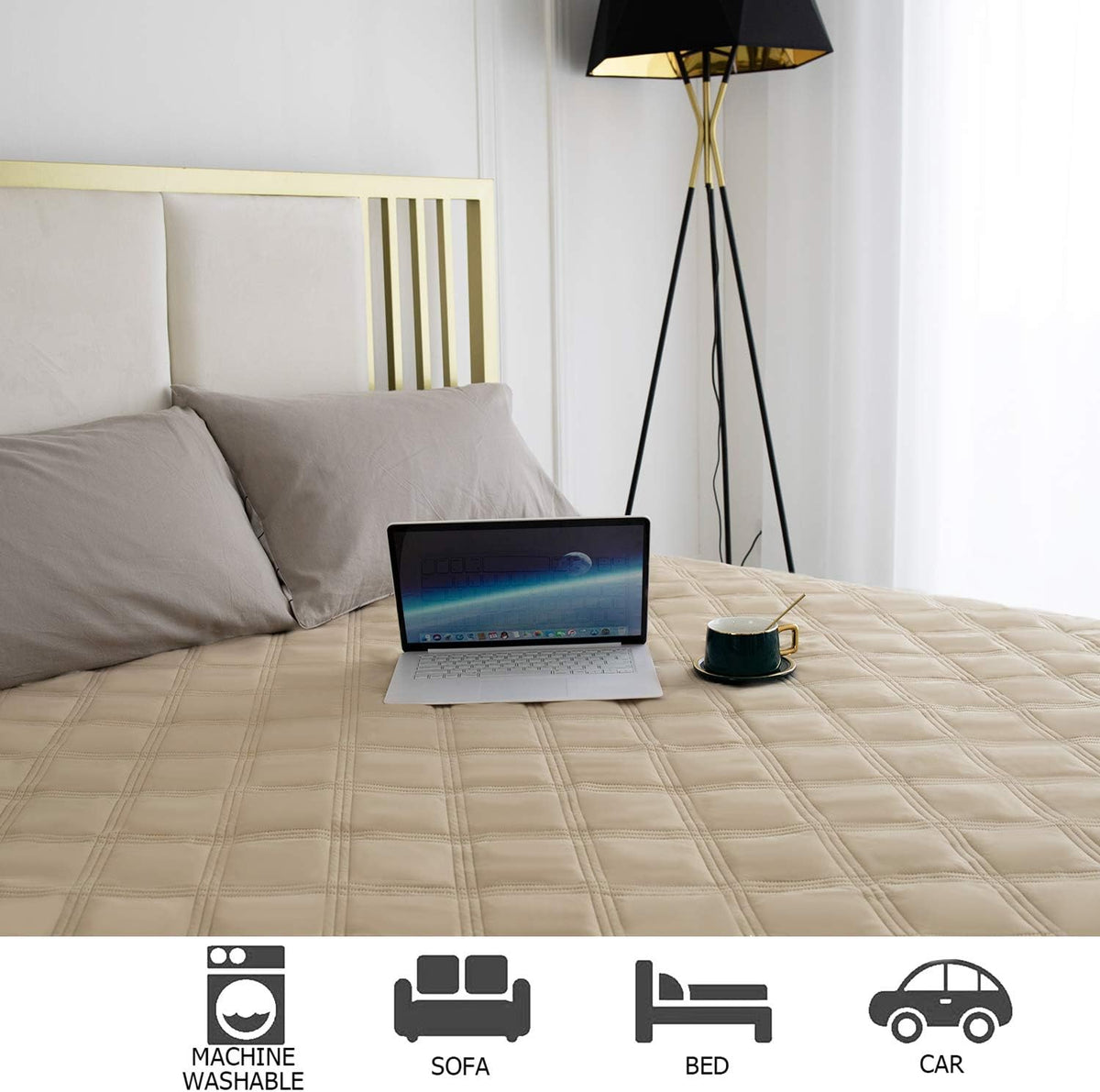 Waterproof Dog Bed Cover Pet Blanket with Anti-Slip Back for Furniture Bed Couch Sofa
