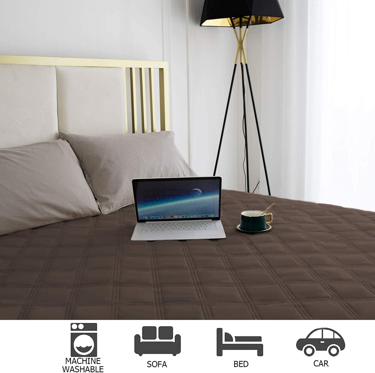 Waterproof Dog Bed Cover Pet Blanket with Anti-Slip Back for Furniture Bed Couch Sofa