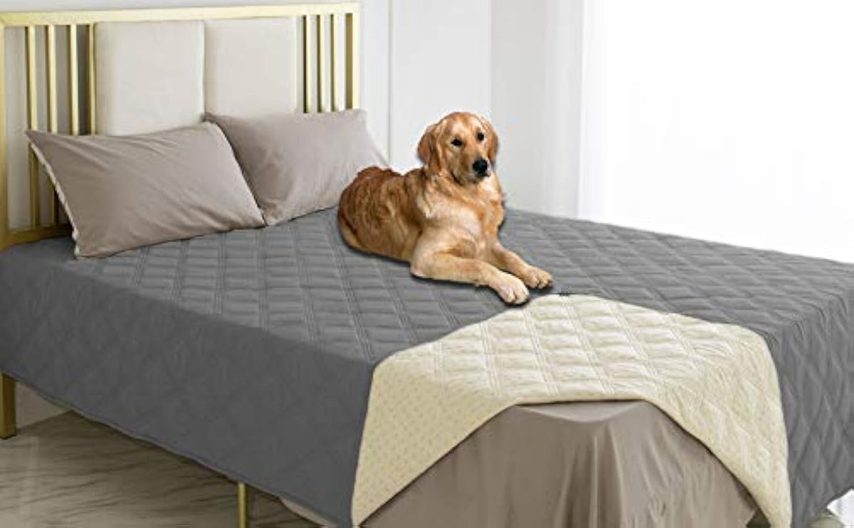 Waterproof Dog Bed Cover Pet Blanket with Anti-Slip Back for Furniture Bed Couch Sofa