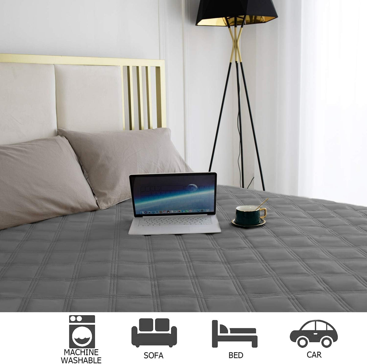 Waterproof Dog Bed Cover Pet Blanket with Anti-Slip Back for Furniture Bed Couch Sofa