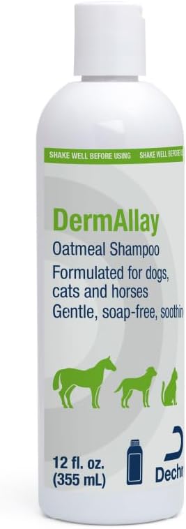 Oatmeal Shampoo for Dogs, Cats and Horses, 12 Fl Oz