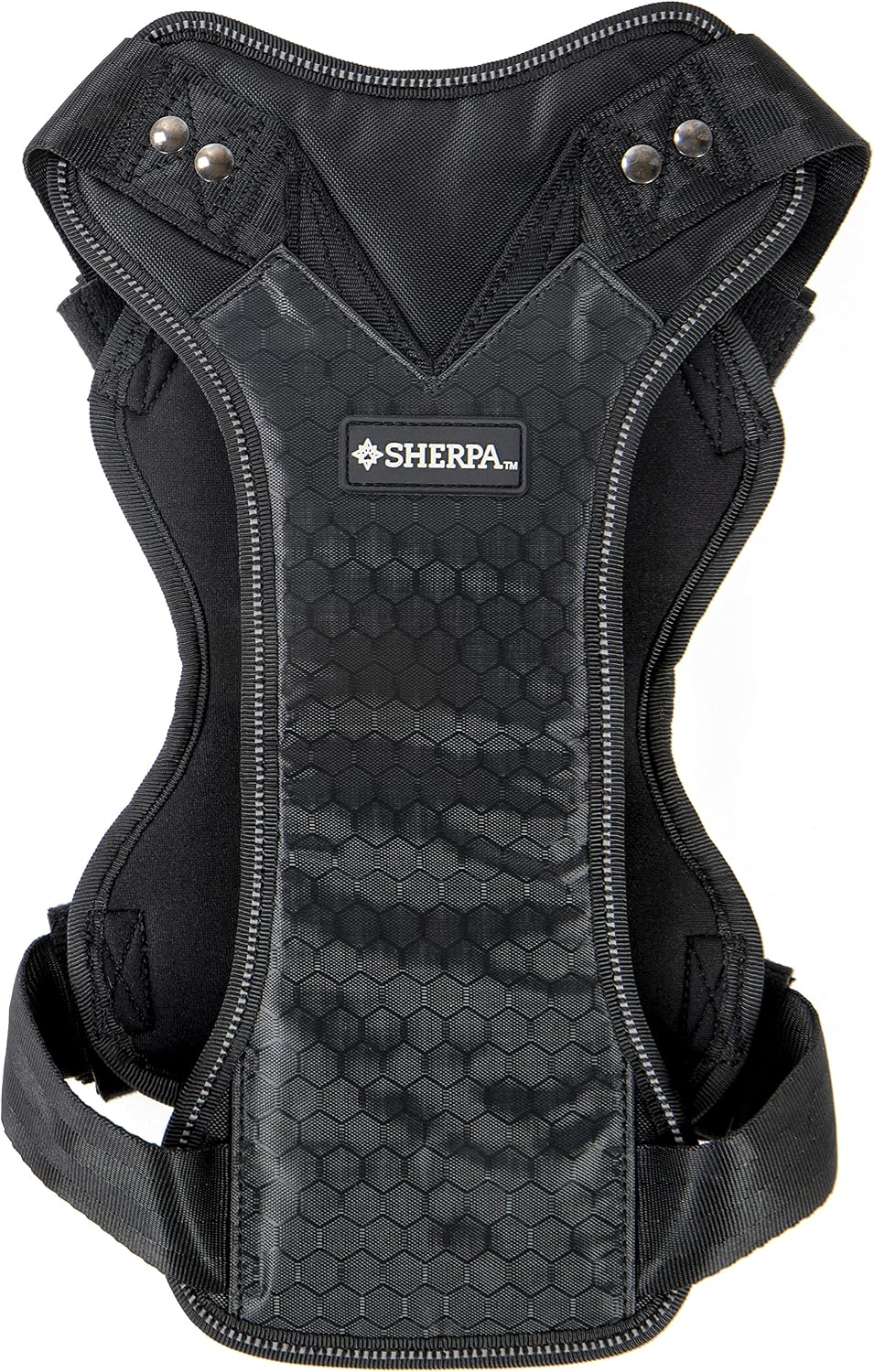 Crash-Tested Multipurpose Seatbelt Dog Harness - Black, Large