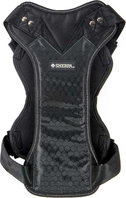 Crash-Tested Multipurpose Seatbelt Dog Harness - Black, Large