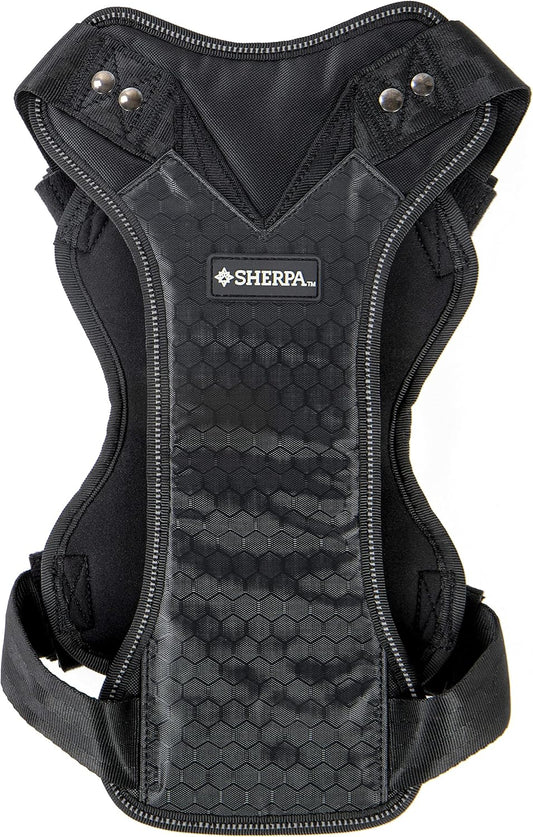 Crash-Tested Multipurpose Seatbelt Dog Harness - Black, Large