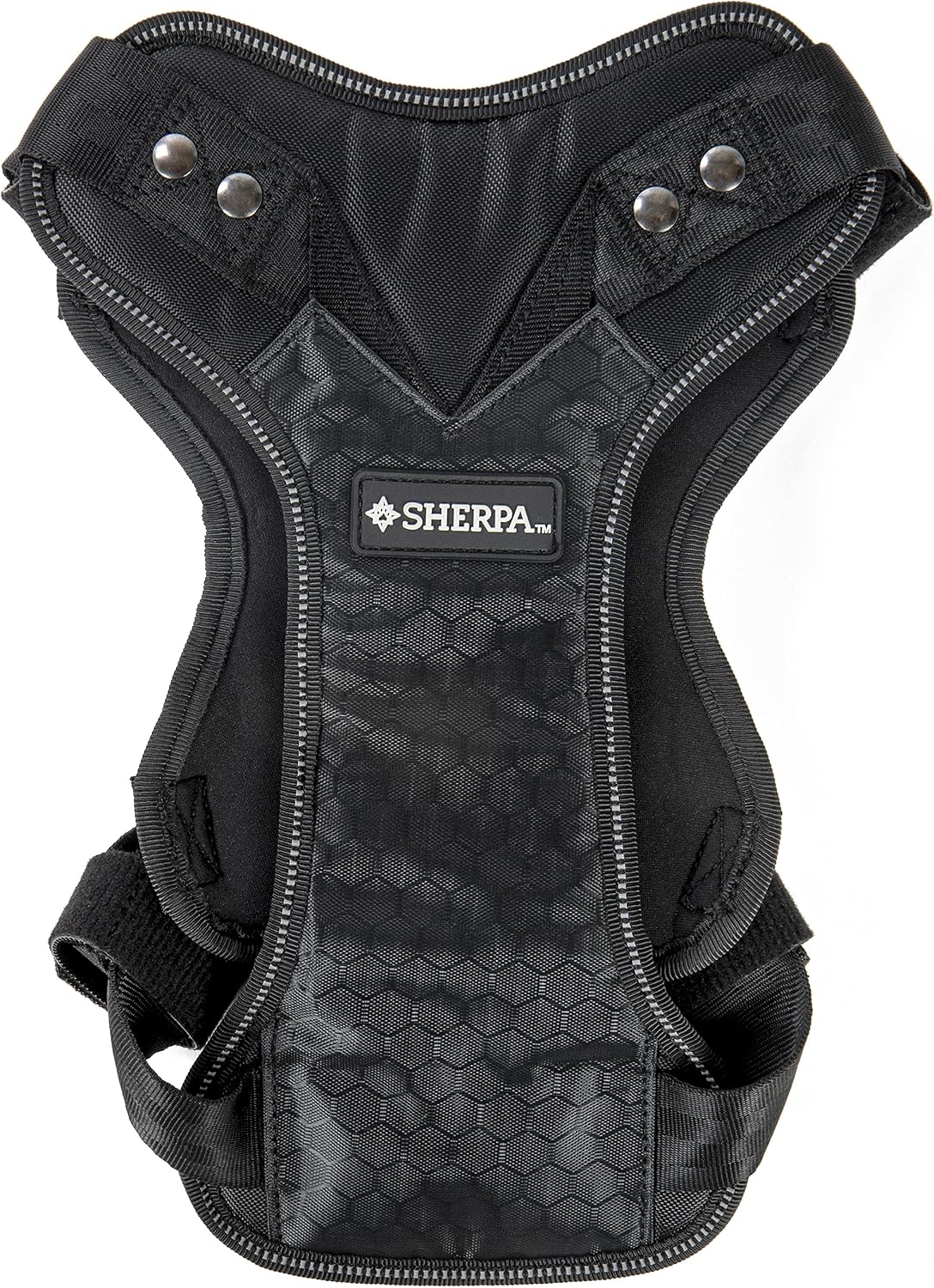 Crash-Tested Multipurpose Seatbelt Dog Harness - Black, Large